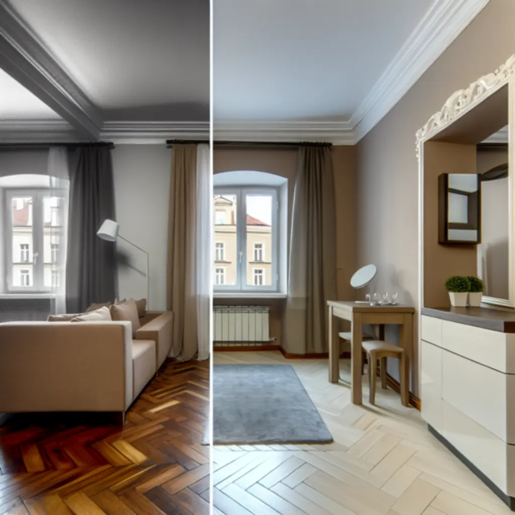 Metamorfoza apartamentu Renaty w Warszawie – zestawienie ujęć przed i po projekcie