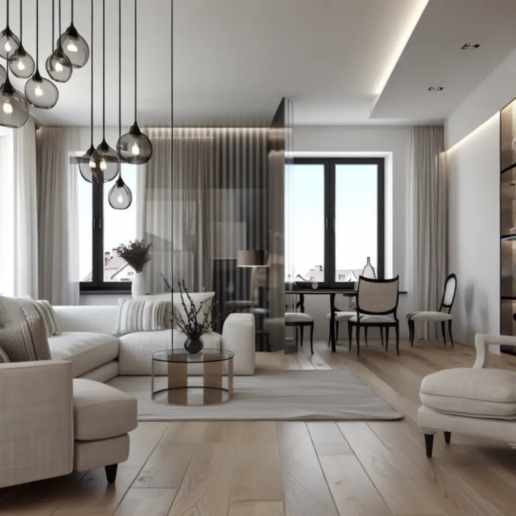 Współczesne, eleganckie wnętrze będące inspiracją projektową  homeestivo