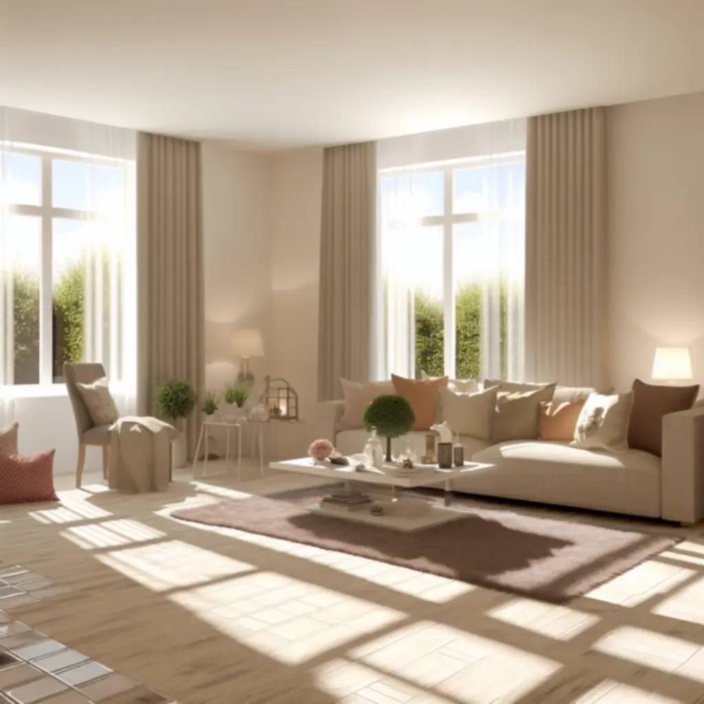 Elegancko zaprojektowane, jasne wnętrze mieszkalne