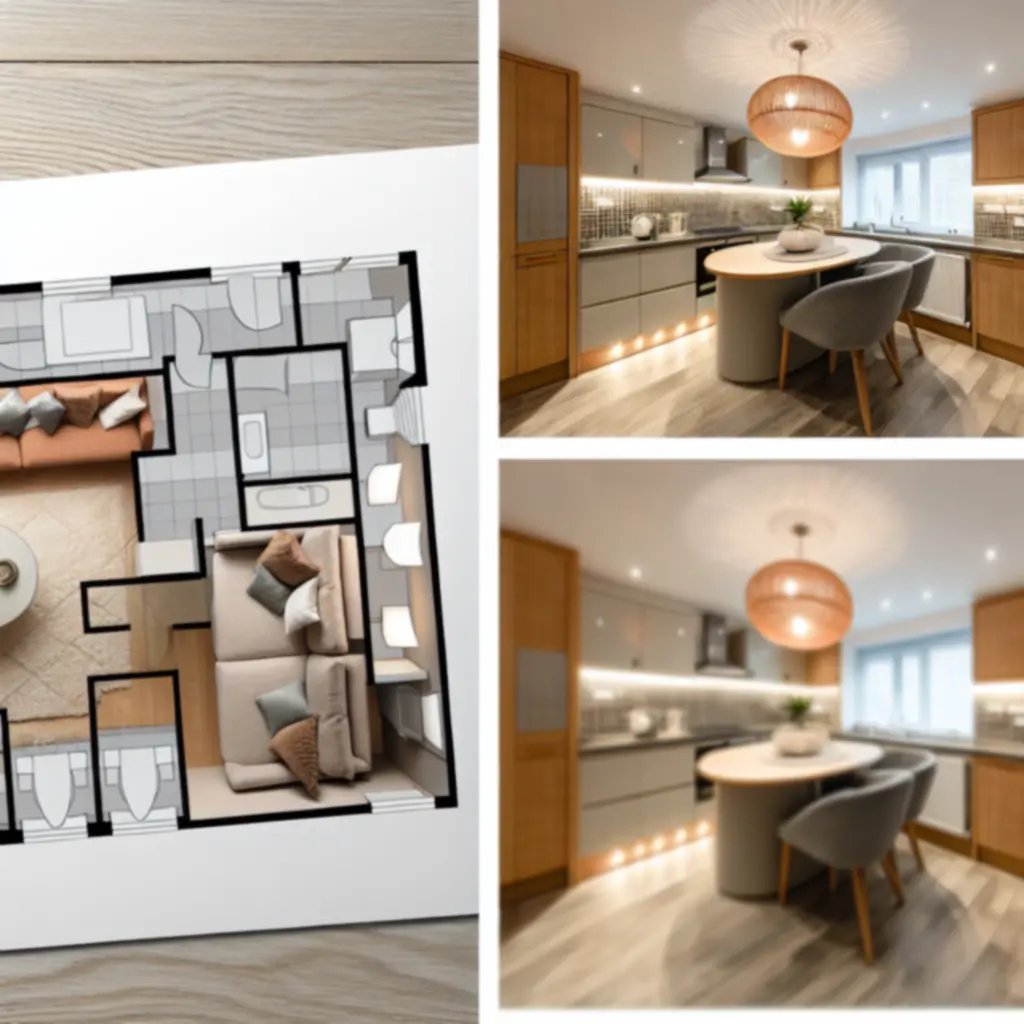 Nowoczesna, harmonijnie zaprojektowana przestrzeń mieszkalna